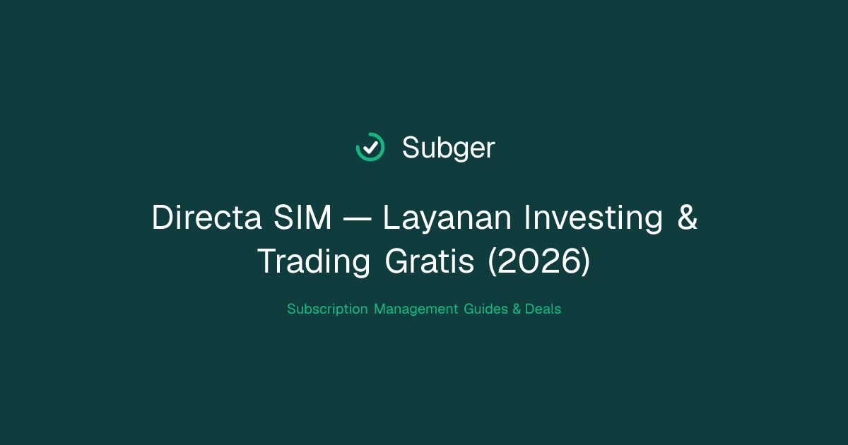 Directa SIM — Layanan Investing & Trading Gratis (2026) | Subger