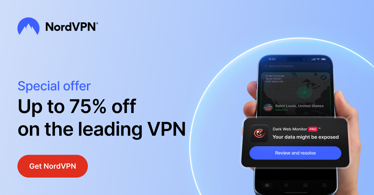 NordVPN — limited-time deal